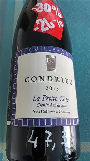 Rhône Valley Condrieu Yves Cuilleron La Petite Côte 2018