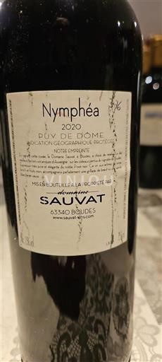 Thung lũng sông Loire Puy-de-Dôme Domaine Sauvat Nymphéa 2020