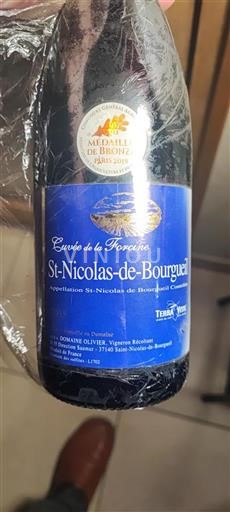 Loirevallei Saint-Nicolas-De-Bourgueil Domaine Olivier de la Forcine 2018