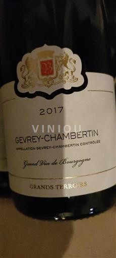 Borgonha Gevrey-chambertin Grands Terroirs 2017
