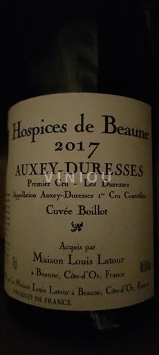 Burgundy Auxey-Duresses Premier Cru Hospices De Beaune Boillot 2017