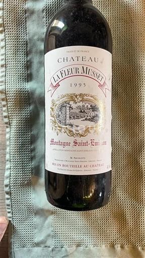 Bordeaux Montagne-saint-émilion Château La Fleur Musset 1995
