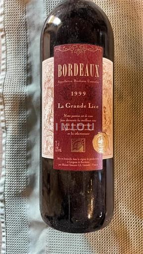 Bordeaux La Grande Lice 1999