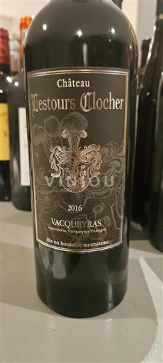 Rhône-dalen Vacqueyras Château Lestours Clocher 2016