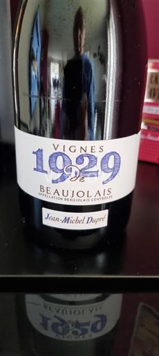 Beaujolais Jeanmichel Dupré Vignes de 1929 Sin añada