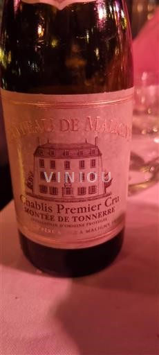 Borgoña Chablis Premier Cru Premier Cru Château Maligny Montée de Tonnerre Sin añada