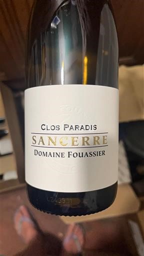 Loire Valley Sancerre Domaine Fouassier Clos Paradis 2023