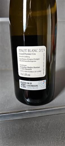 Moselle Luxembourg Không được chỉ định Grand Premier Cru Mathis Bastian 2023