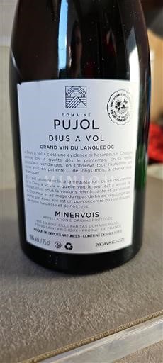 Linguadoca Minervois Domaine Pujol Dius A Vol 2020