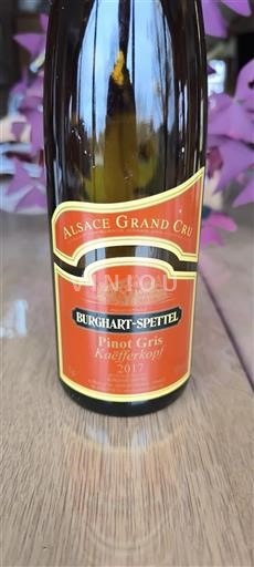 Elsass Alsace Grand Cru Grand Cru Burghartspettel Kaefferkopf 2017