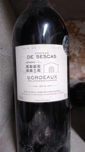 Bordeaux Château Sescas 2014