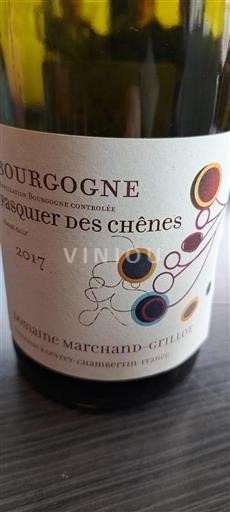 Burgund Domaine Marchandgrillot Pasquer des Chênes 2017