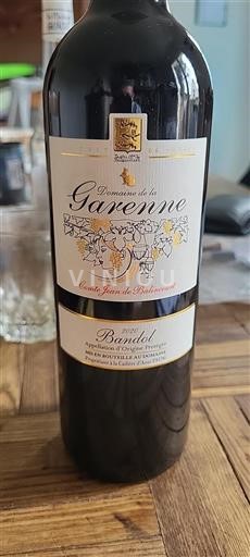 Wines Rouge sec Domaine La Garenne 2020 France Provence Bandol AOC
