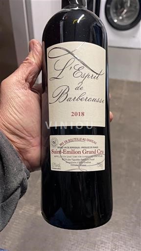 Bordeaux Saint-Émilion Grand Cru Grand Cru L'esprit De Barberousse 2018