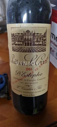 Bordéus Saint-Estèphe Cru Bourgeois Château Le Crock 1984