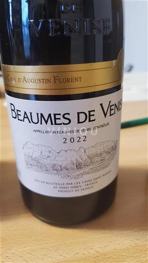 Rhônedalen Beaumes de Venise Cave Augustin Florent 2022