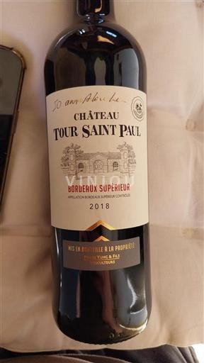 Bordeaux Bordeaux supérieur Tour Saint Paul 2018