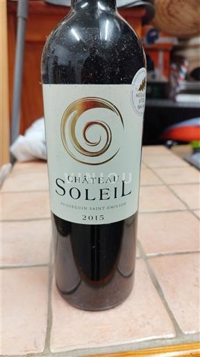 Bordéus Puisseguin-saint-émilion Château Soleil 2015