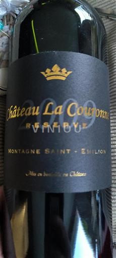 Bordeaux Montagne-Saint-Émilion Château La Couronne Réserve 2009