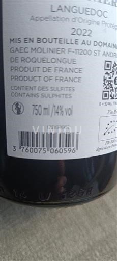 Langvedok Languedoc Domaine Roquelongue 2022
