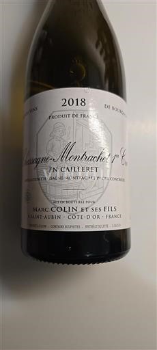 Borgoña Chassagne-Montrachet Premier Cru Marc Colin Et Ses Fils En Cailleret 2018