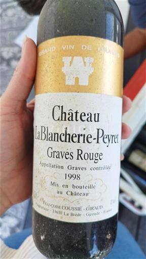 Bordeaux Graves Château La Blancheriepeyret 1998