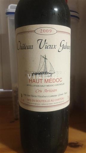 Burdeos Haut-Médoc Cru Artisan Château Vieux Gabarey 2009