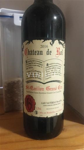 Bordeaux Saint-Émilion Grand Cru Grand Cru Château Roit 2016