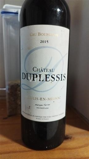 Burdeos Moulis-en-Médoc Cru Bourgeois Château Duplessis 2015