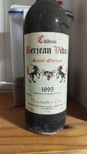 Burdeos Saint-Émilion Château Berjean Vidoc 1995