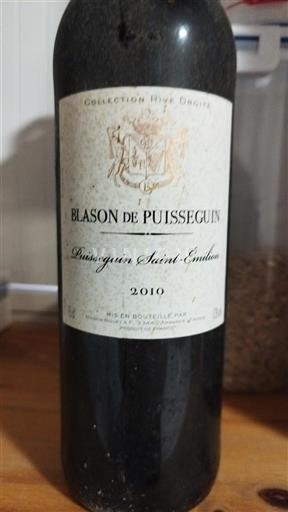 Vin Rouge sec Blason de Puisseguin 2010 France Bordeaux Puisseguin-saint-émilion AOC