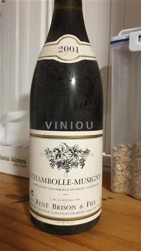 Vin Rouge sec René Brison & Fils 2001 France Bourgogne Chambolle-Musigny AOC Grand Cru
