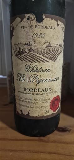 Bordeaux Château Le Pigeonnier 1985