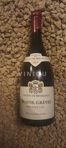 Bourgogne Beaune Premier Cru Château Meursault Beaune-Grèves 2015