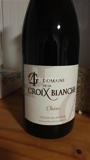 Rhônedalen Côtes du Rhône Domaine La Croix Blanche Claïas Icke årgångsbetecknad