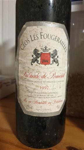 Vin Rouge sec Clos Les Fougerailles 1997 France Bordeaux Lalande-de-pomerol AOC