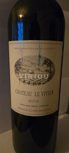 Bordéus Médoc Château Les Viviers 2012