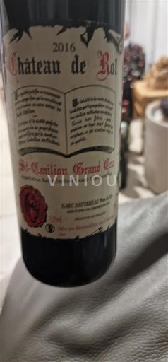 Bordéus Saint-Émilion Grand Cru Grand Cru Château Roî 2016