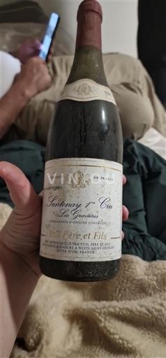 Vin Rouge sec Les Gravières Tuil Père et Fils Non millésimé France Bourgogne AOC Premier Cru