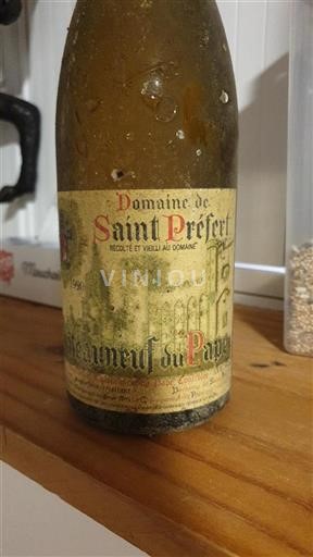 Rhône Valley Châteauneuf-du-Pape Domaine Saint Préfert 1990
