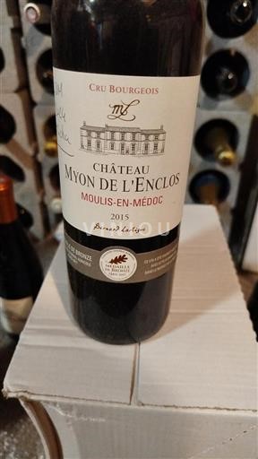 Vin Rouge sec Château Myon De L'enclos 2015 France Bordeaux Moulis-en-Médoc AOC Cru Bourgeois