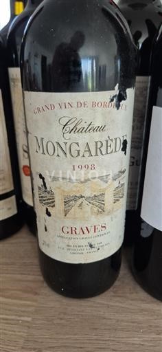 Bordeaux Graves Château Mongarède 1998