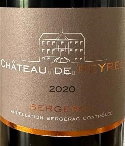 Lounais-Ranska Bergerac Château Peyrel 2020