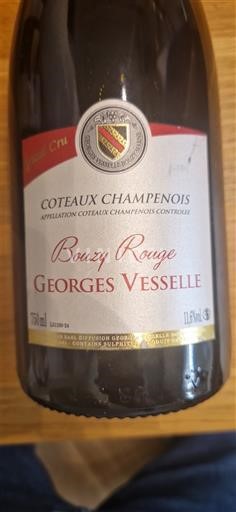 Champagne Coteaux Champenois Georges Vesselle Bouzy Rouge Niet-geïntegreerd