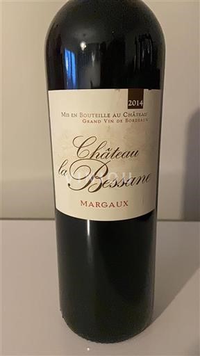 Vin Rouge sec Château La Bessane 2014 France Bordeaux Margaux AOC Grand Cru