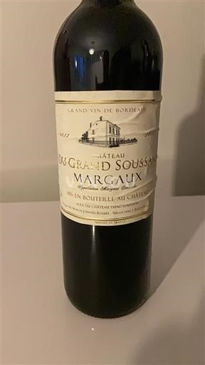 Bordeaux Margaux Château Grand Soussans 2012