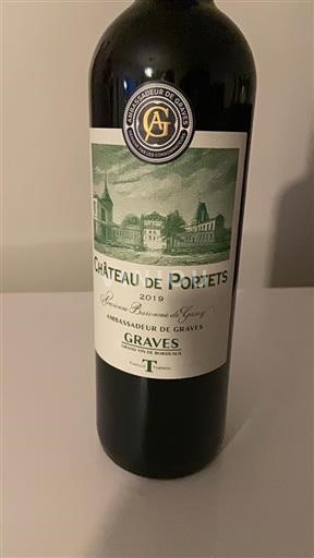 Burdeos Graves Grand Cru Château Portets Ancienne Baronnie de Grasq 2019