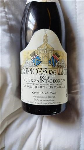 Bourgondië Nuits-saint-georges Premier Cru Hospices De Nuits Claude Poyen 2018