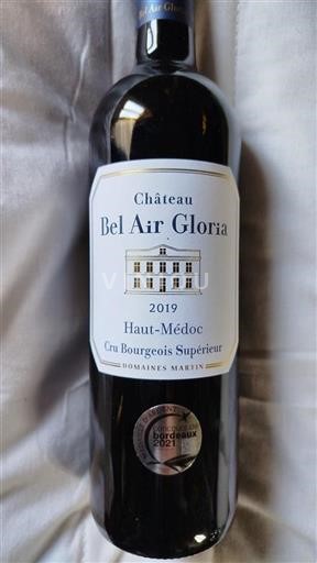 Burdeos Haut-Médoc Cru Bourgeois Supérieur Château Bel Air Gloria 2019