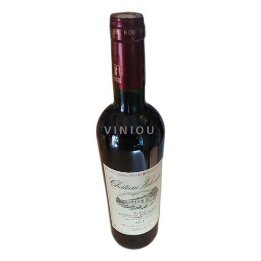 Burdeos Blaye-Côtes de Burdeos Château Valentin 2012